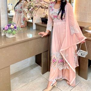 Heavy Embelished Blush Outfit